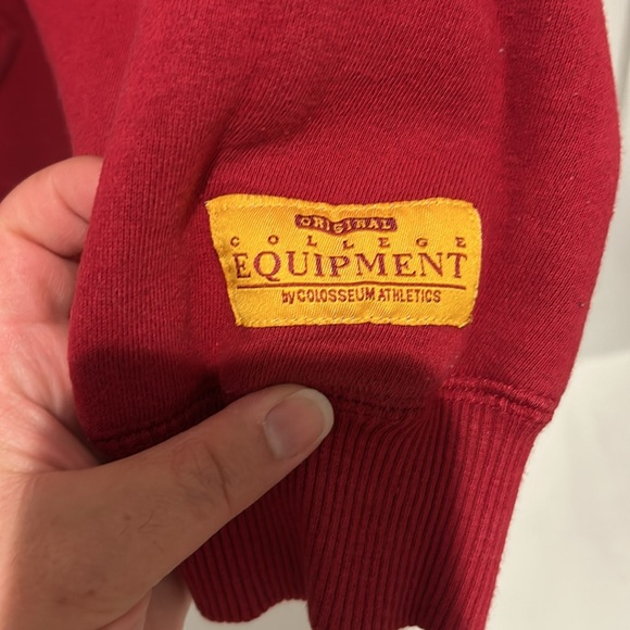 USC registered trademark Red pullover Hoodie - Picture 3 of 8